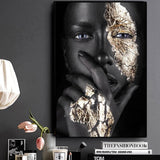 Noir Gold Woman Wall Decor Frame
