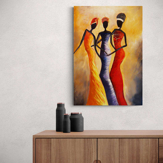 AFRICAN QUEENS PAINTING WALL ART