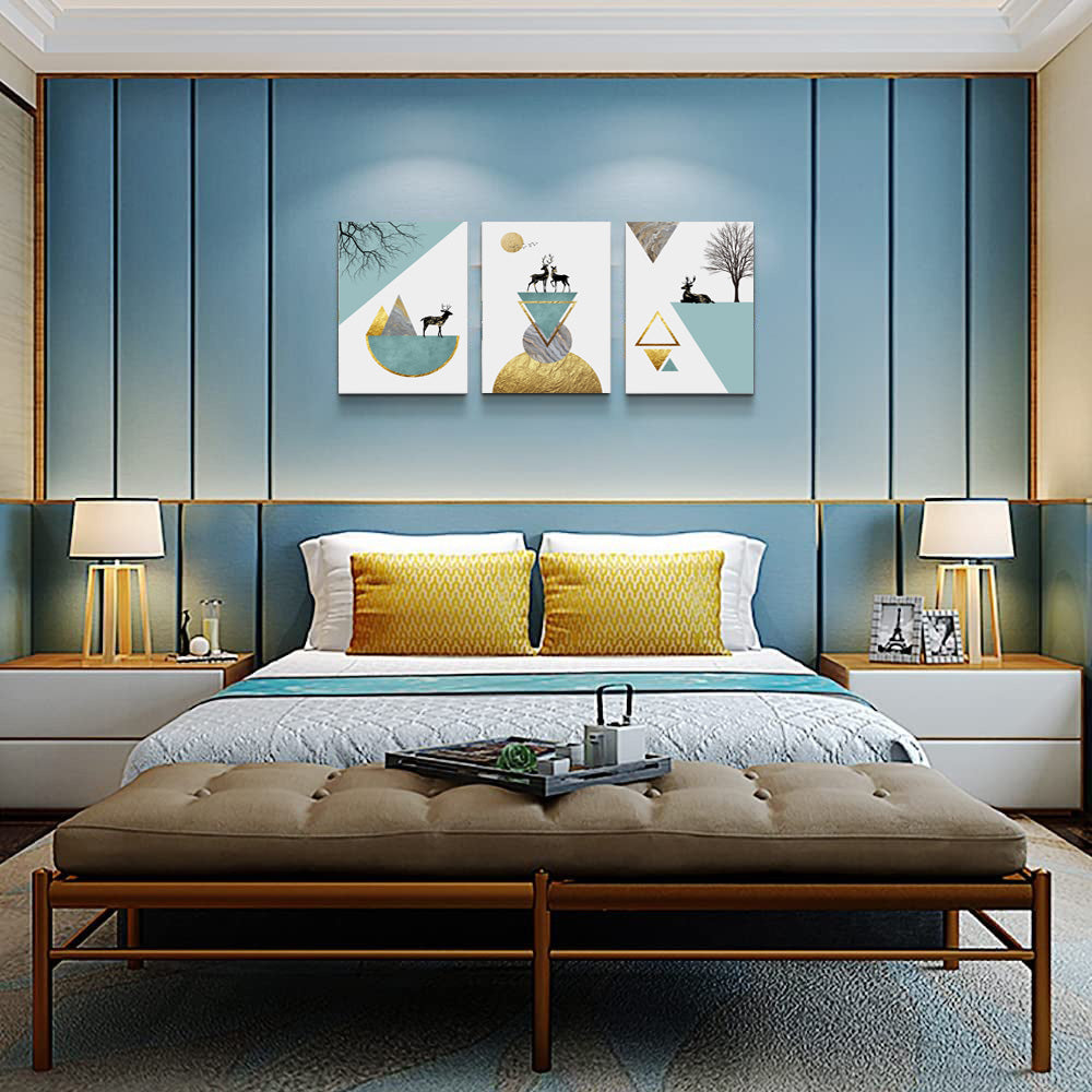 Modern 3Panel Canvas Wall Art Decor