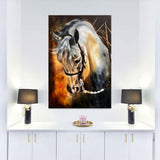 Horse Hand Made Painting Canvas Print