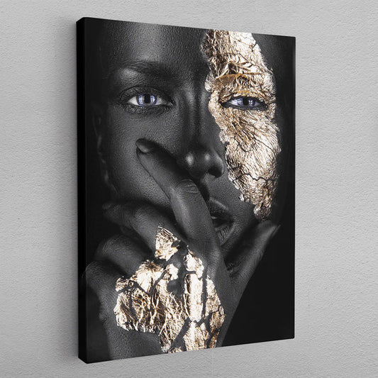 Noir Gold Woman Wall Decor Frame