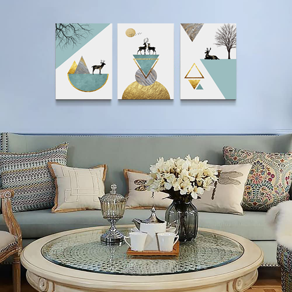 Modern 3Panel Canvas Wall Art Decor